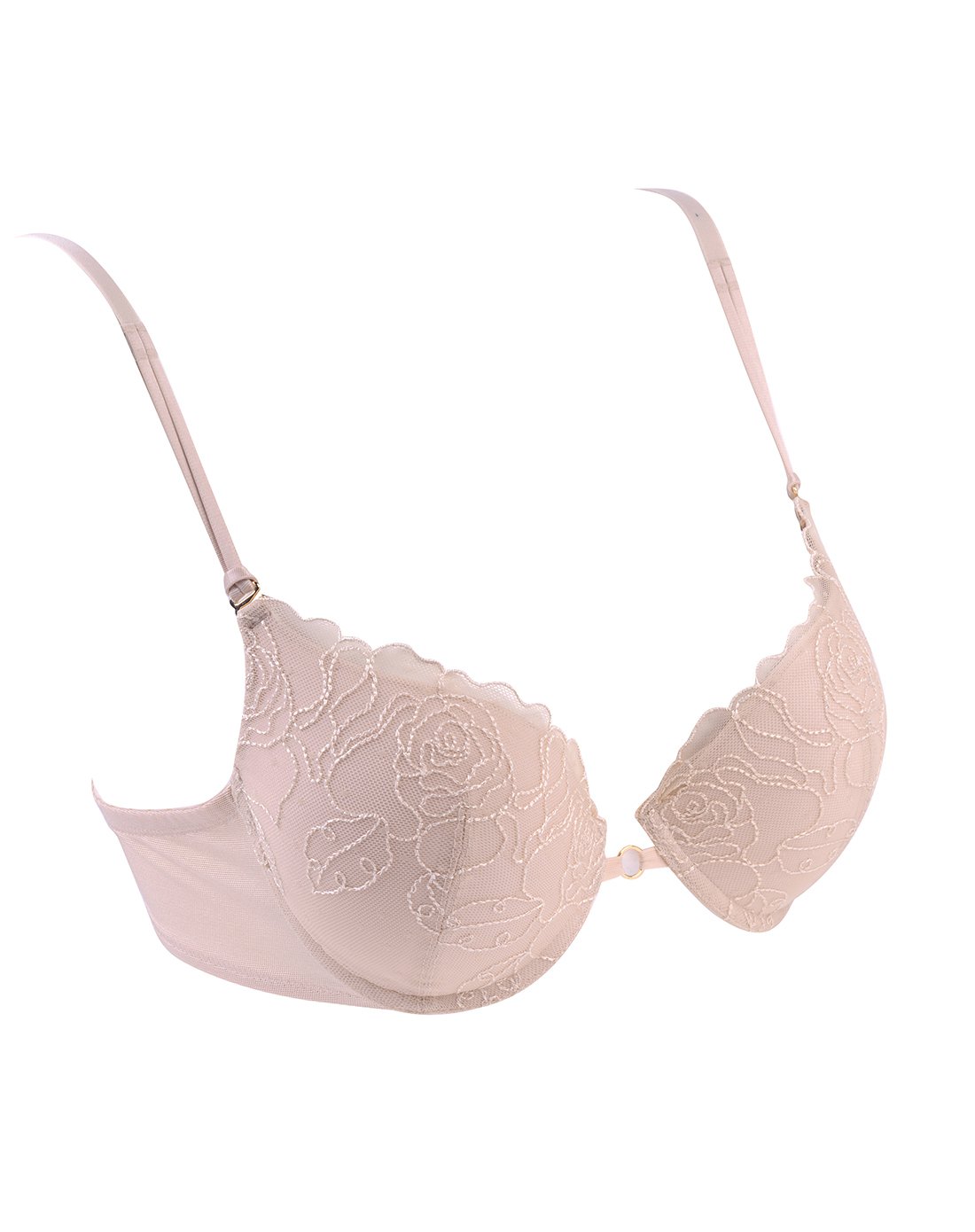 【2017焕新】安莉芳聚拢性感蕾丝厚杯文胸肤色