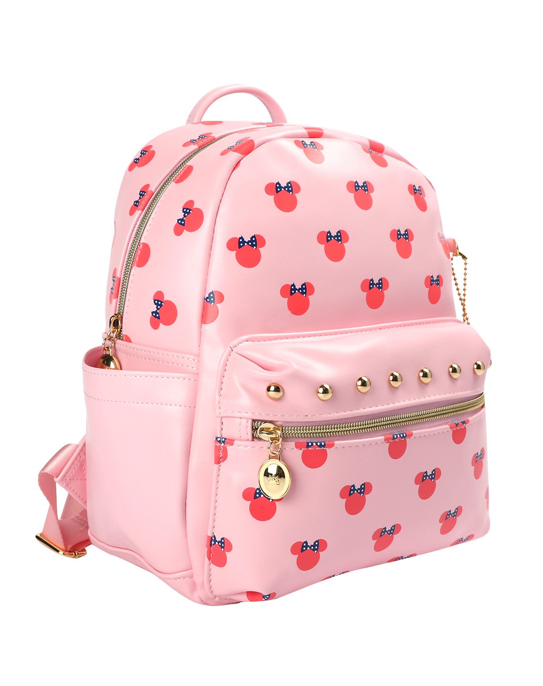 女童粉色米妮图案背包