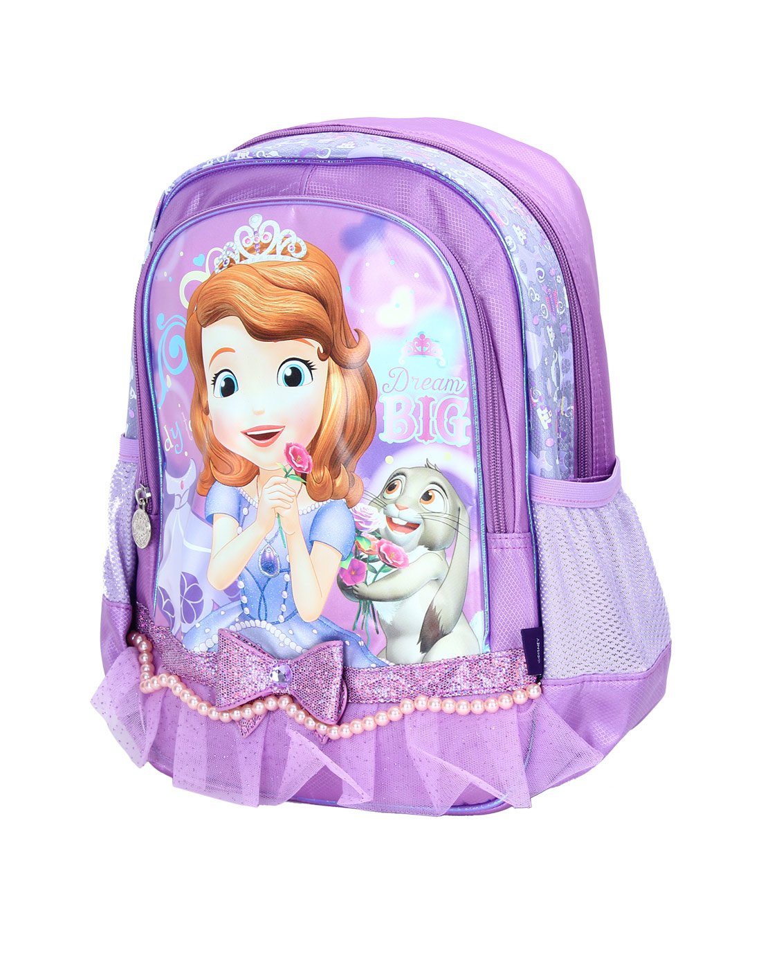 紫色女童小公主儿童书包