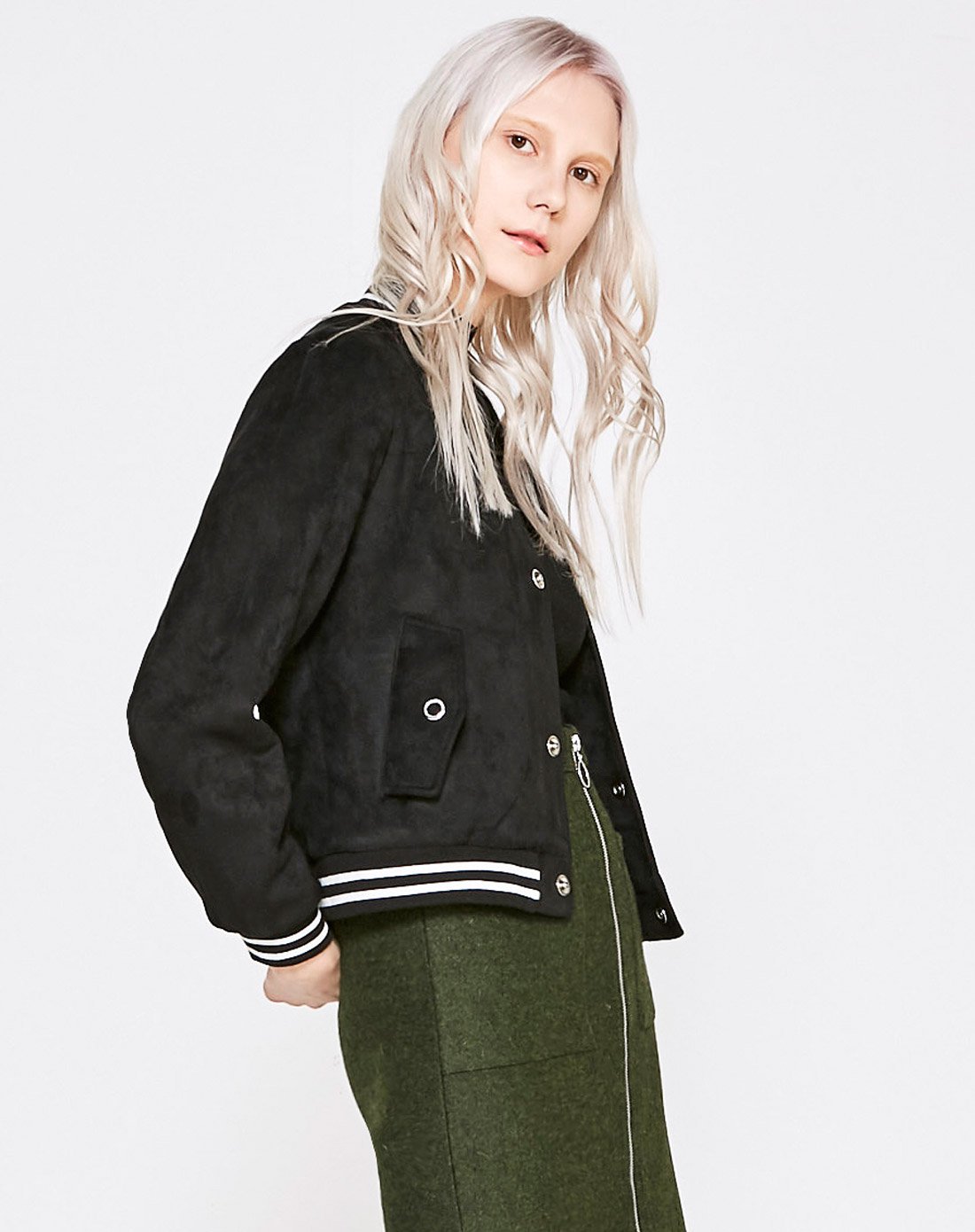 欧美有范 新品到著 -女装 全场8折asobio时尚休闲棒球服女款外套