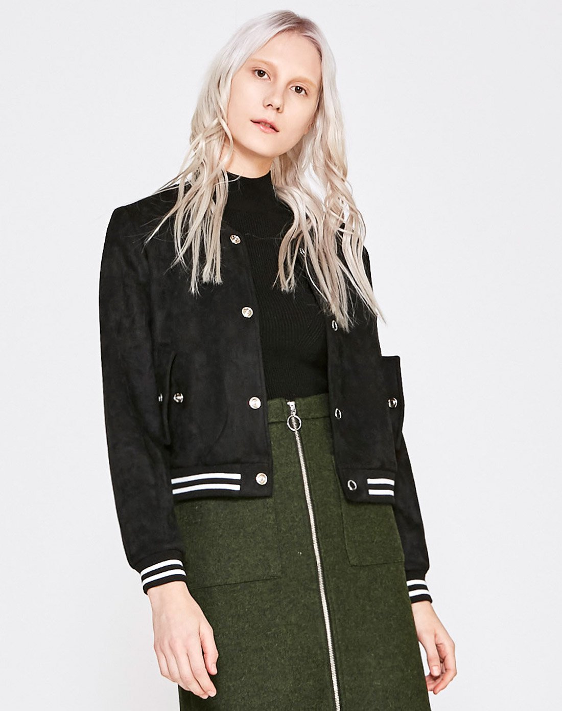 欧美有范 新品到著 -女装 全场8折asobio时尚休闲棒球服女款外套