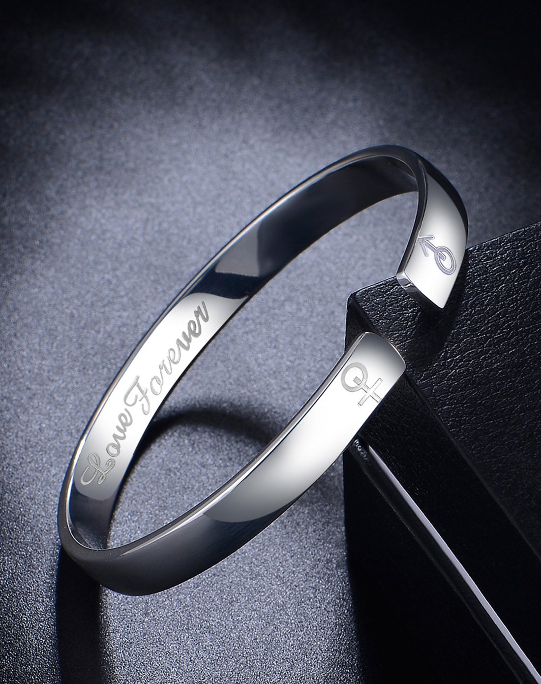 七度银饰专场七度 永恒的爱s999足银手镯女韩版时尚银手环40319_唯品