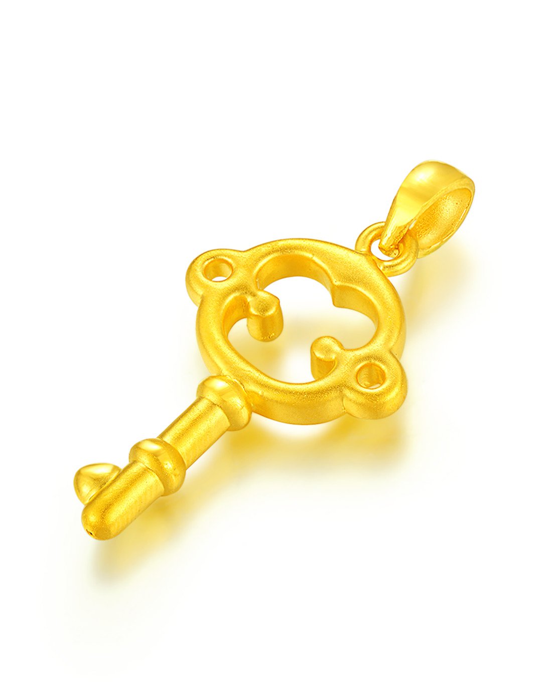 中国黄金 硬金猴开心钥匙吊坠(赠挂绳)不含链约1.55克