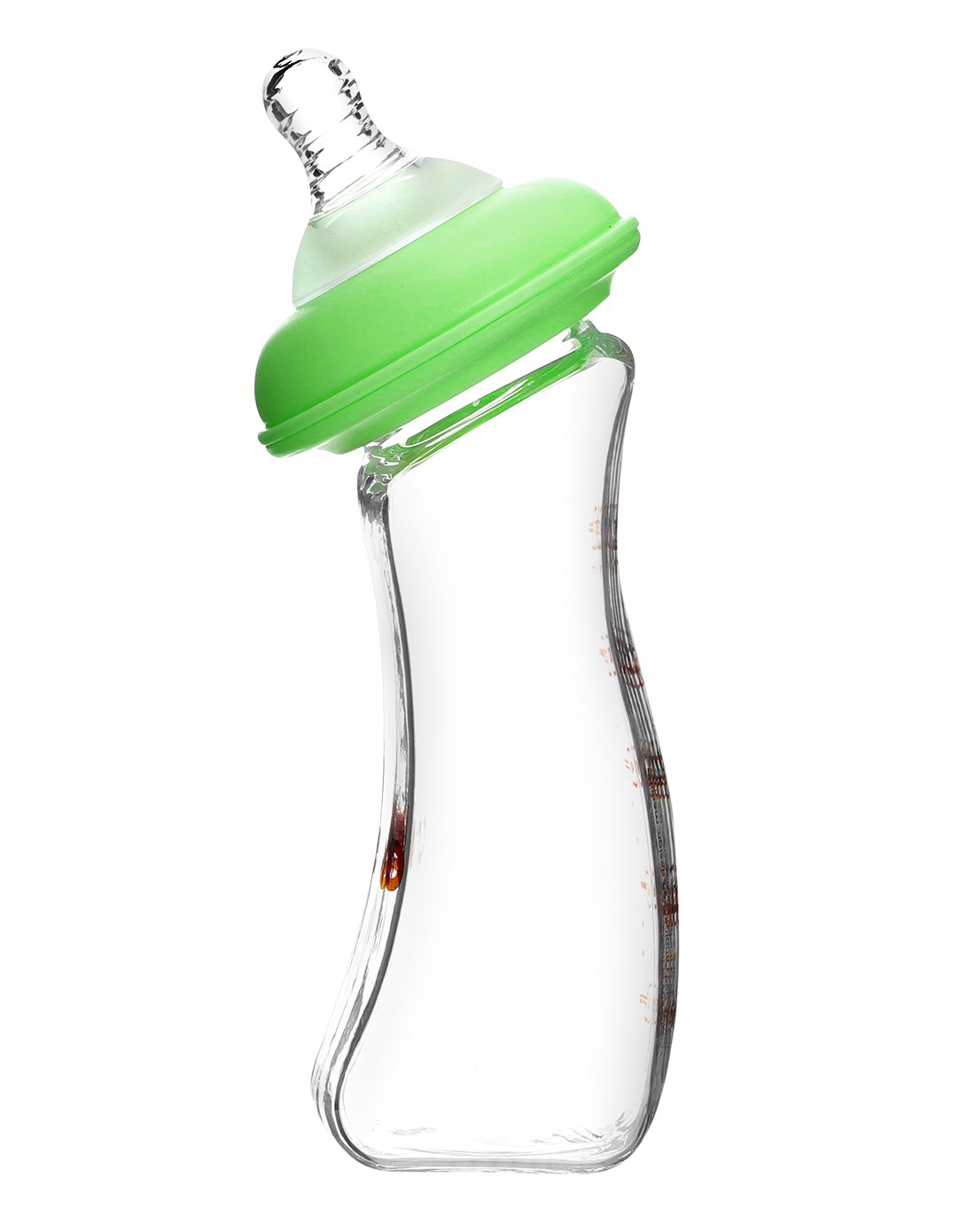 恩尼诺标口玻璃弯形奶瓶150ml