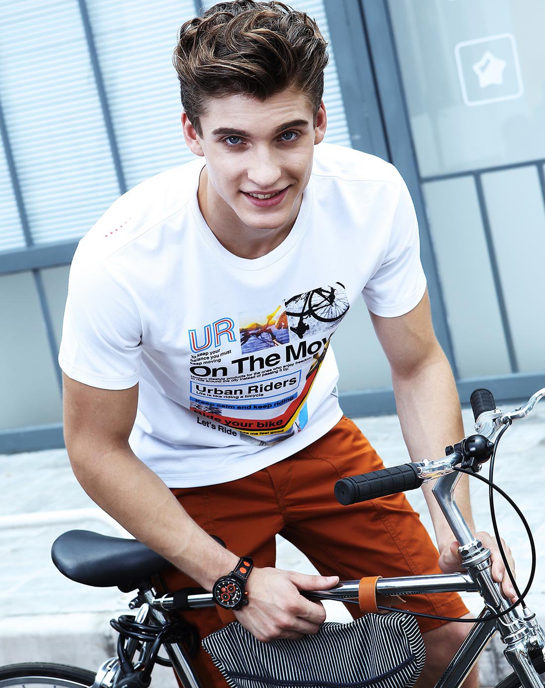 lee 时尚潮流多功能显示男款石英表