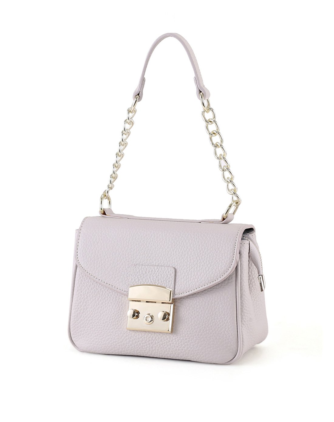 欧时力集团旗下waxy女包专场 头层牛皮时尚甜美小方包灰色 商品编码