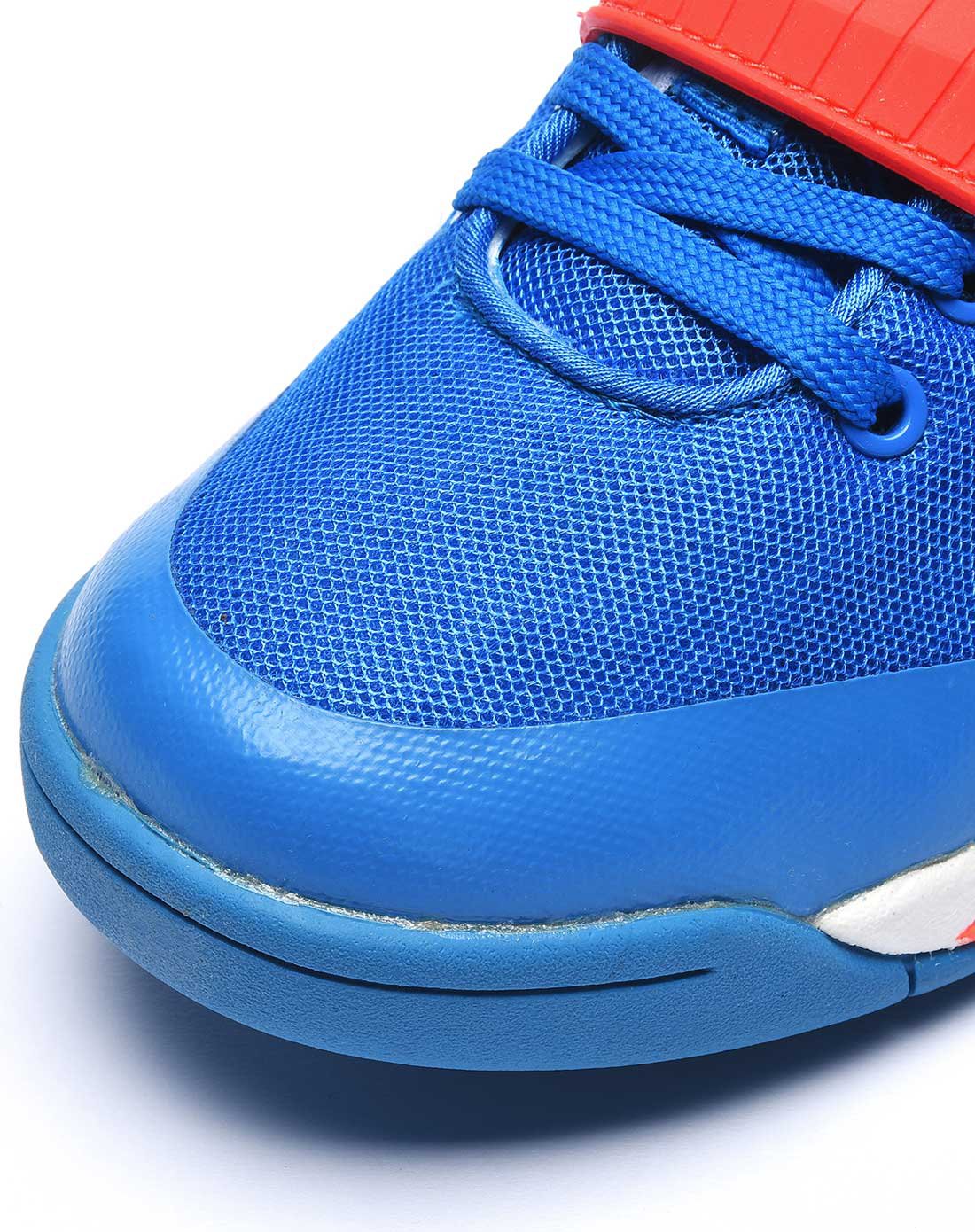 男中童拼色耐磨篮球鞋