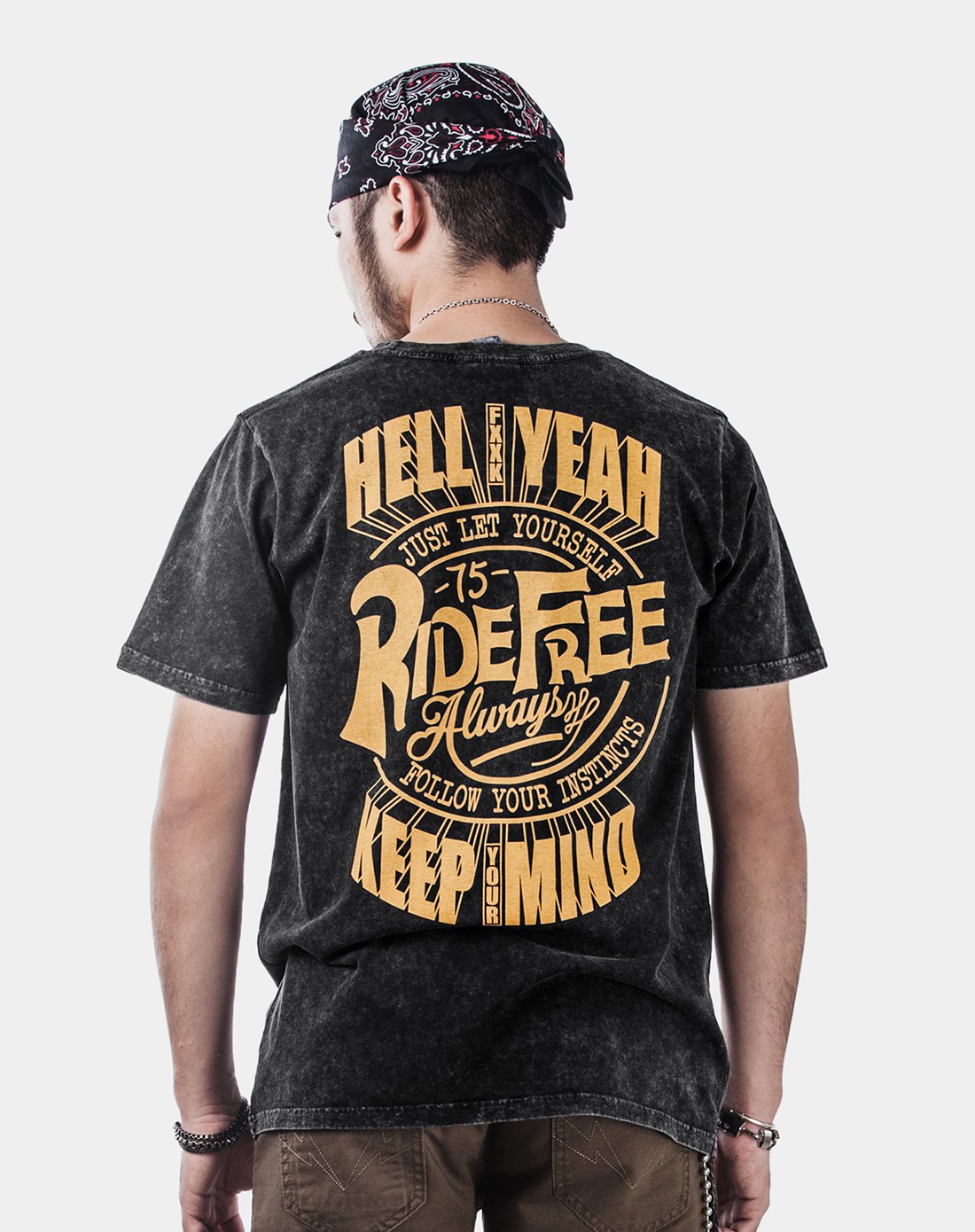 美式复古古着做旧大码短袖t恤