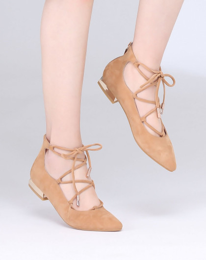 时尚绑带后跟拉链女士玛丽珍鞋