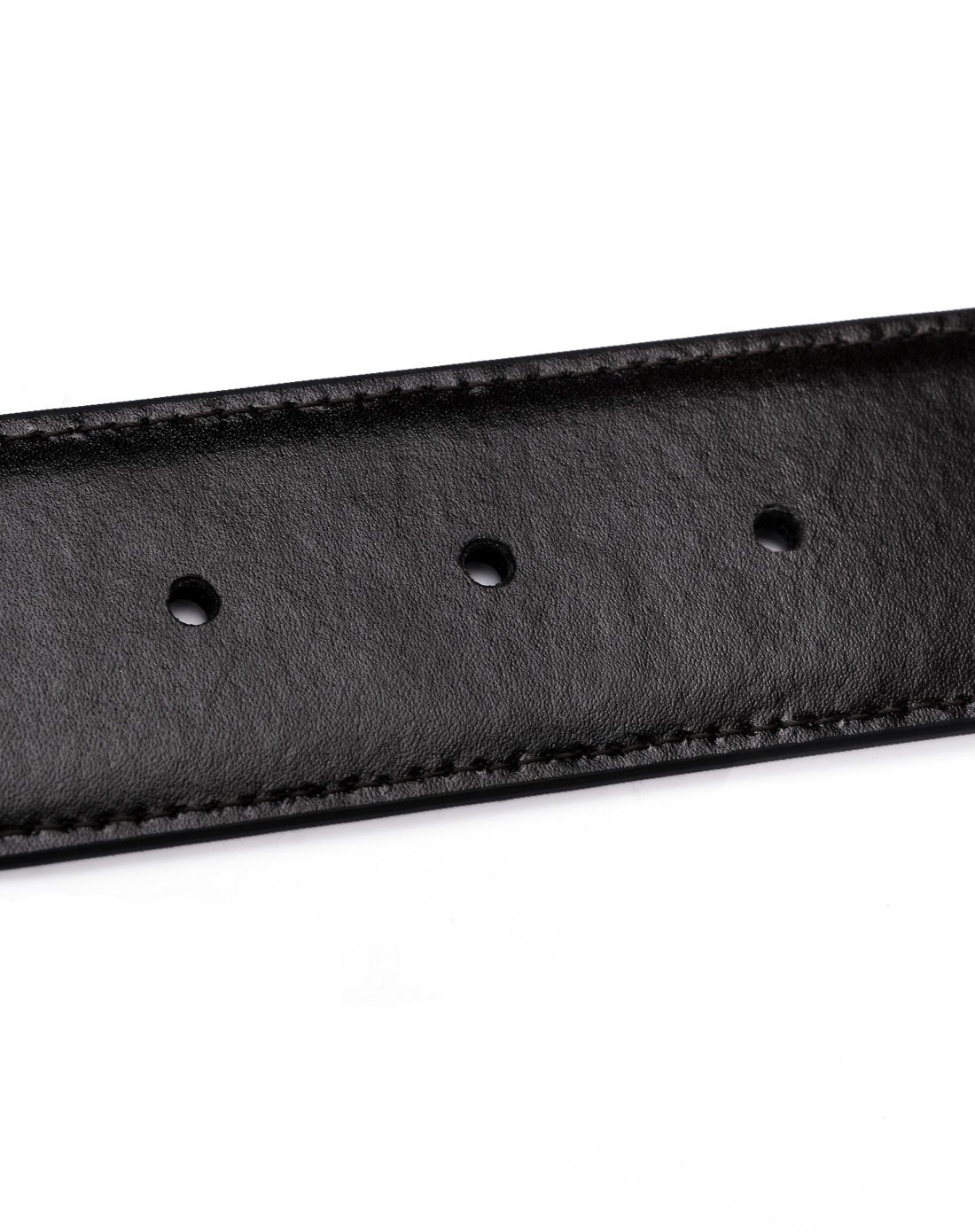 简约方角加大针扣光面牛皮皮带