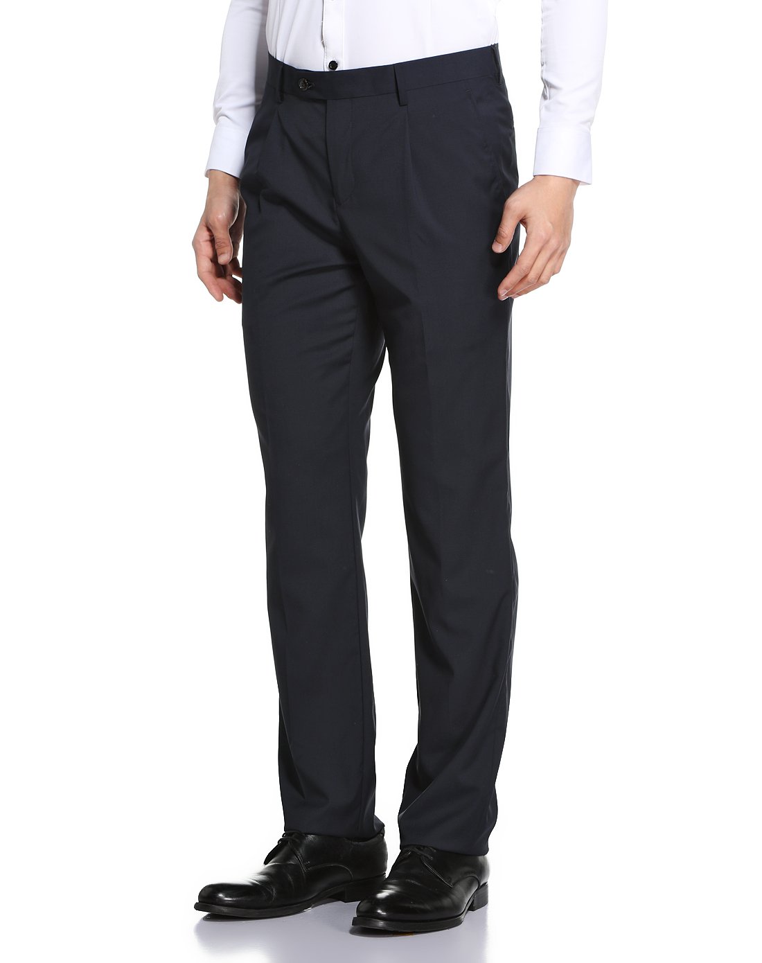 爵士丹尼&aj时尚银色系列专场纯羊毛商务绅士百搭西裤950深蓝p1101