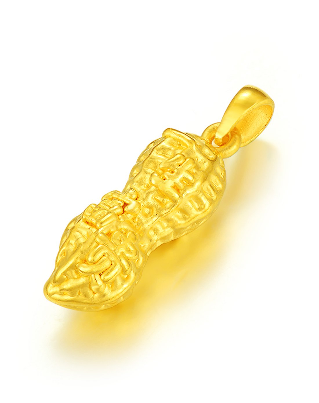 中国黄金 硬金一生富贵花生吊坠(赠挂绳)不含链定价