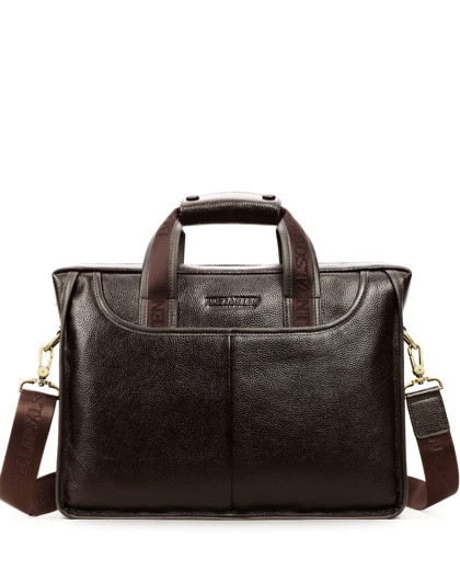 波斯丹顿男士经典商务手提公文包男包啡色v1002301_唯品会