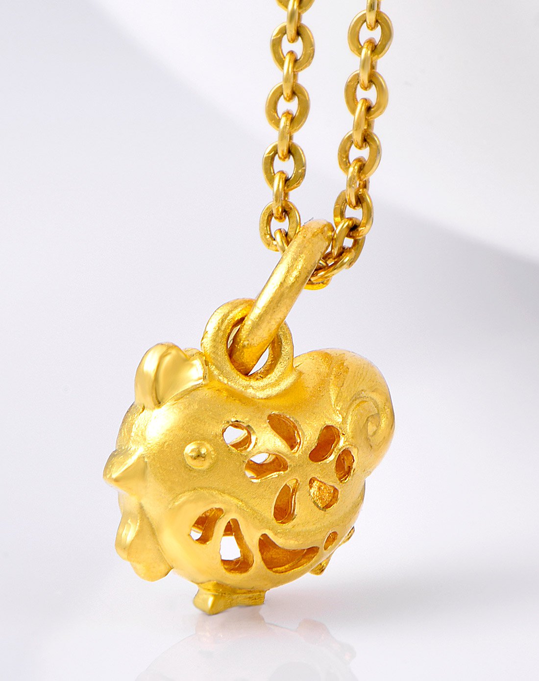 赛菲尔 吉祥如意金鸡足金9999吊坠(不含链)计价约1.52g