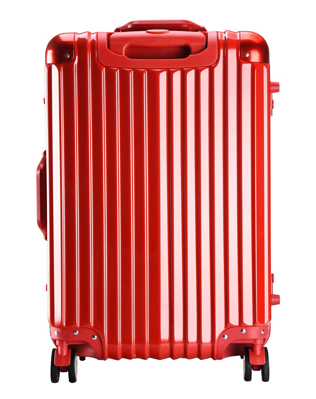 防撞损铝合金包角铝框登机箱20寸红色