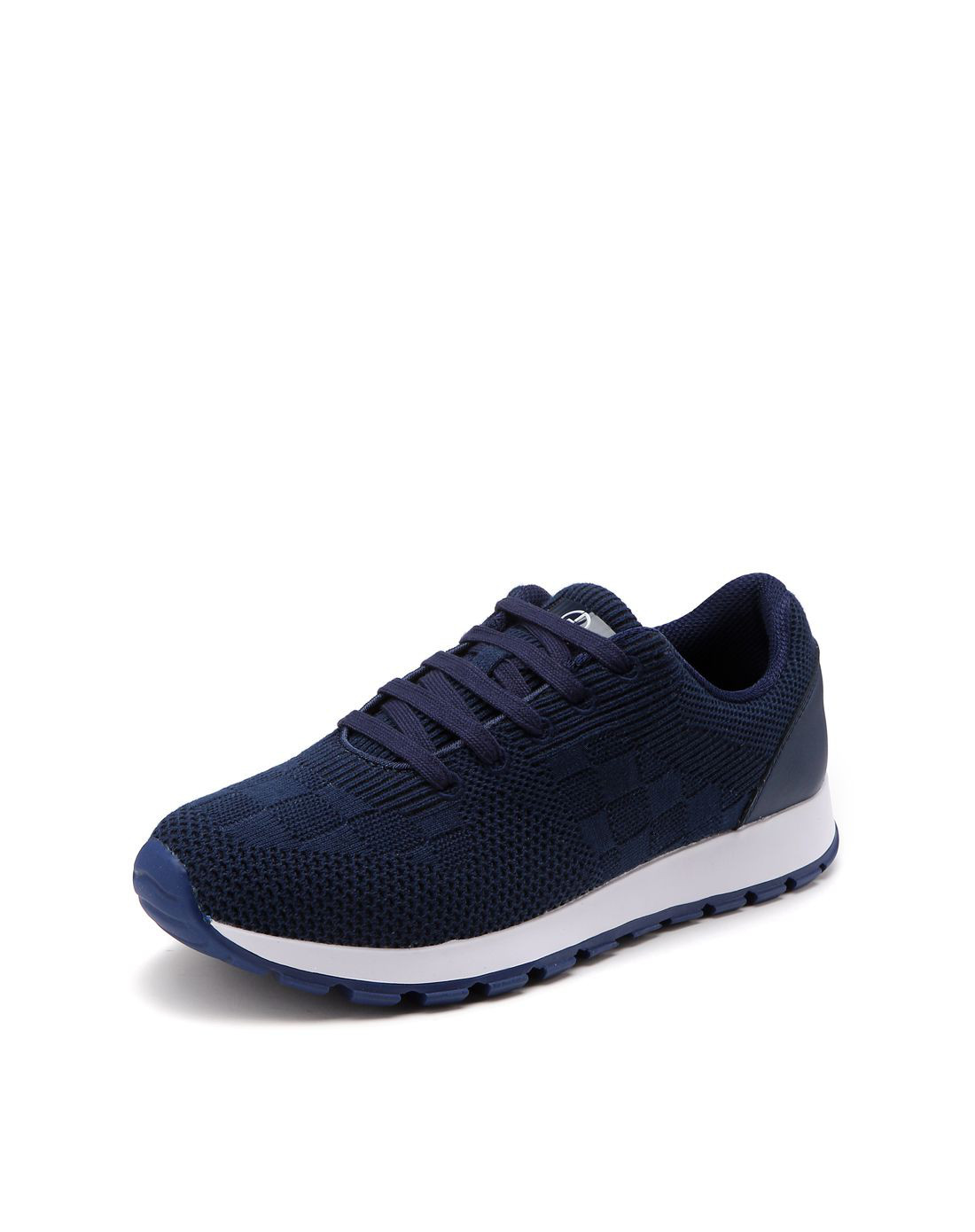 哥弟 舒适羊毛混纺/合成革女式休闲鞋酒红色