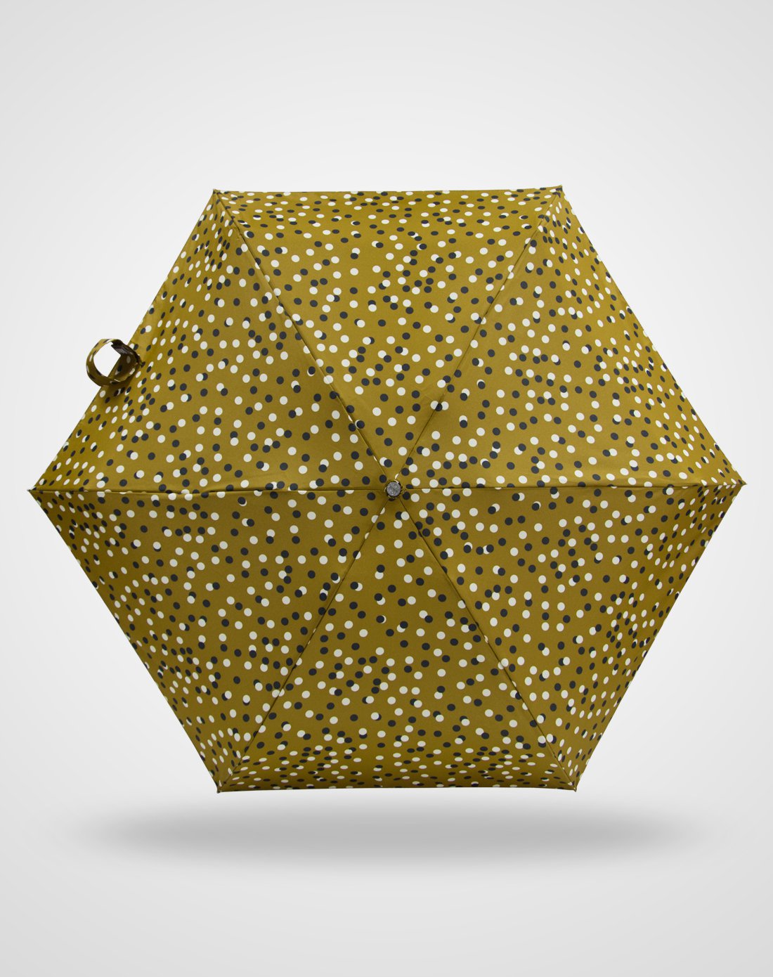 美国totes 轻宽手动5折晴雨伞春草点点