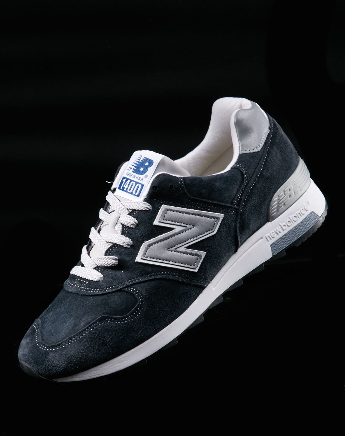 美产nb1400 中性款藏蓝色运动鞋 经典简约