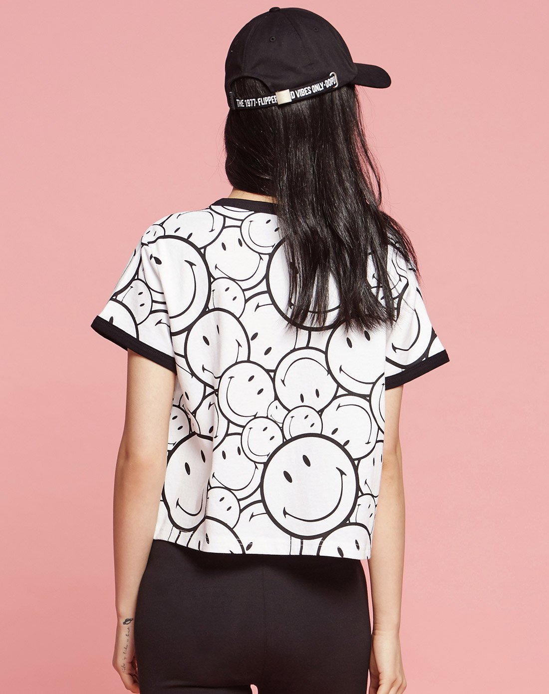 女mteesmiley印花短袖恤白色组