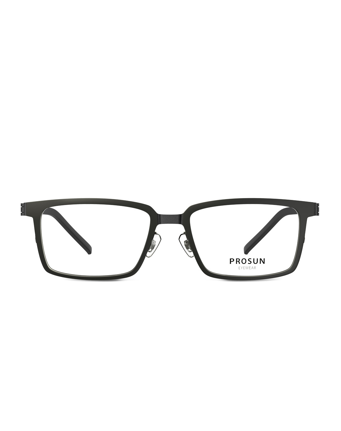 保圣眼镜框架男性 时尚方框近视光学架(镜框砂黑/半光哑黑/镜腿半光哑