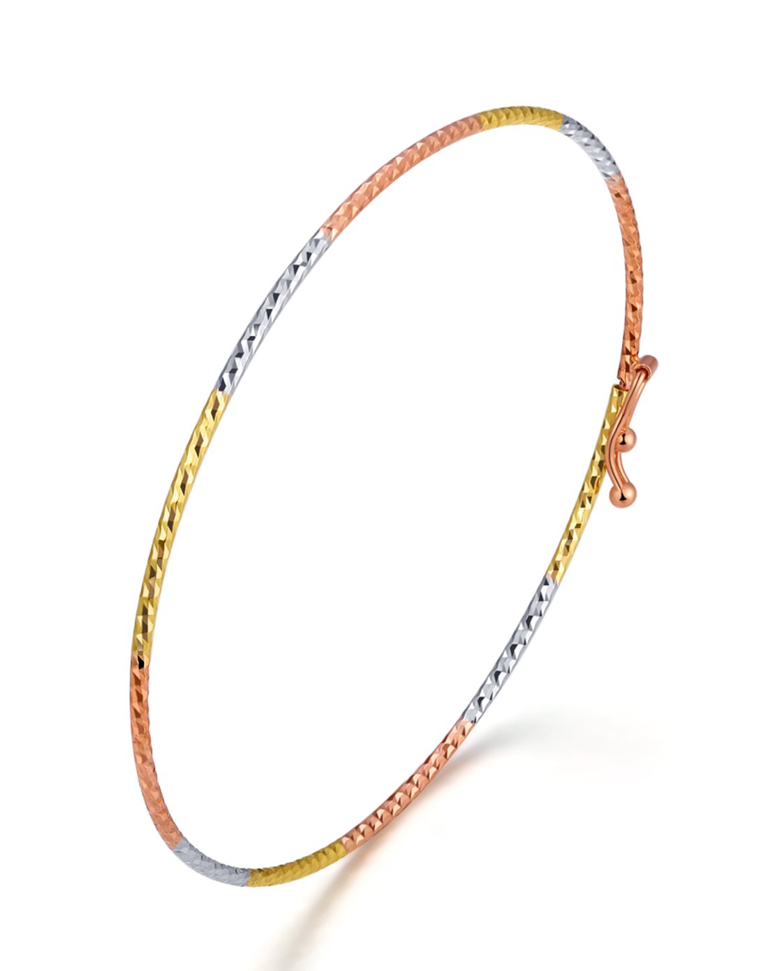 谢瑞麟 18k金扁平车光面手镯