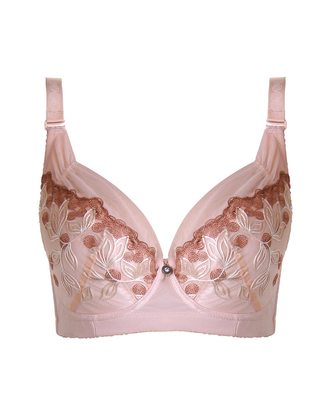 霞黛芳内衣专场简约绣花全罩杯薄杯文胸红色8628rd1_唯品会