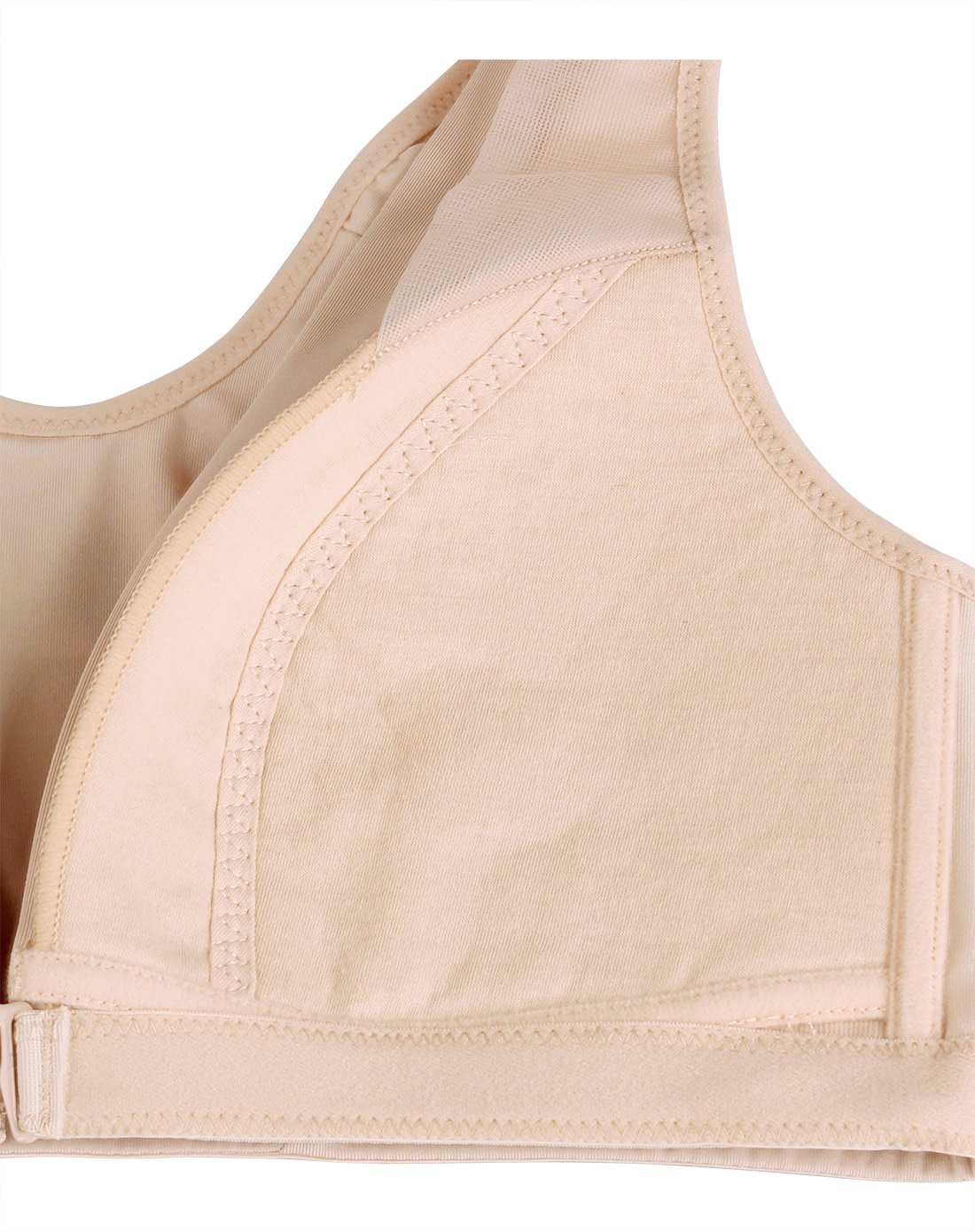 仙子宜岱xzyd内衣专场无钢圈前扣舒适性感立体集中聚拢文胸杏色