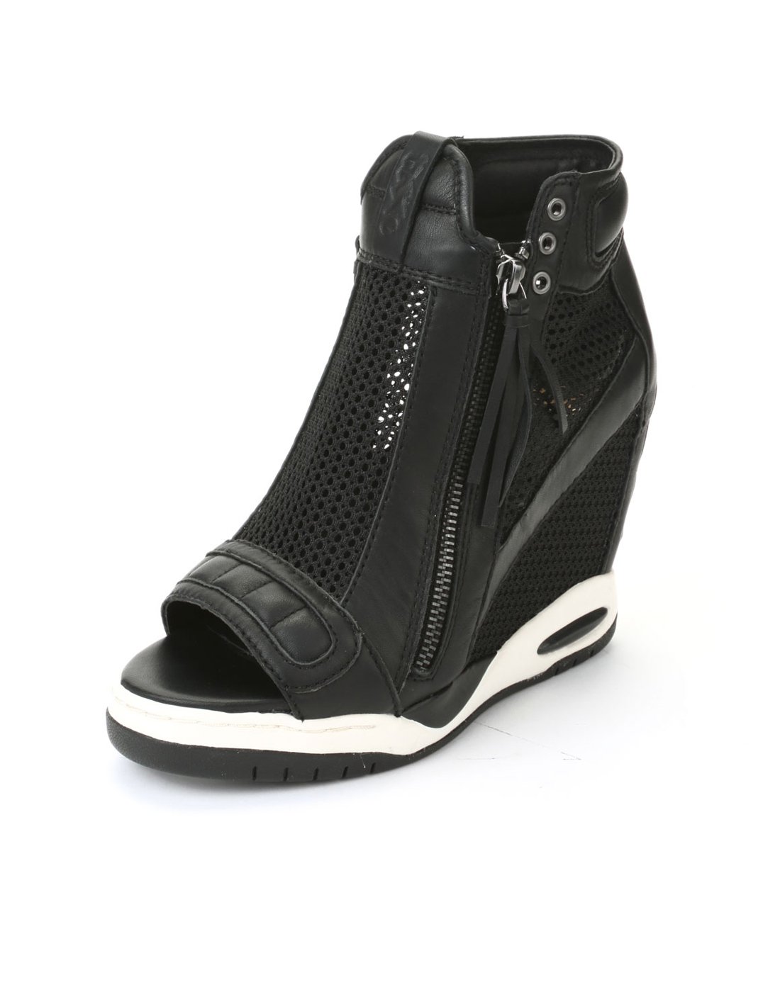 ash 经典鱼嘴坡跟凉鞋黑色