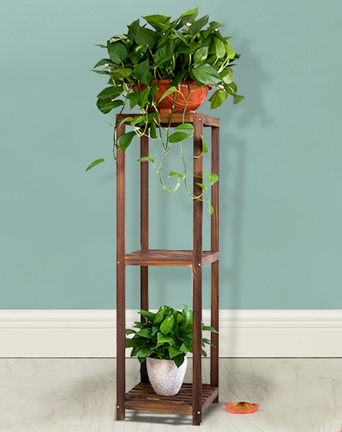 (清仓)独立木质落地多层高款花架