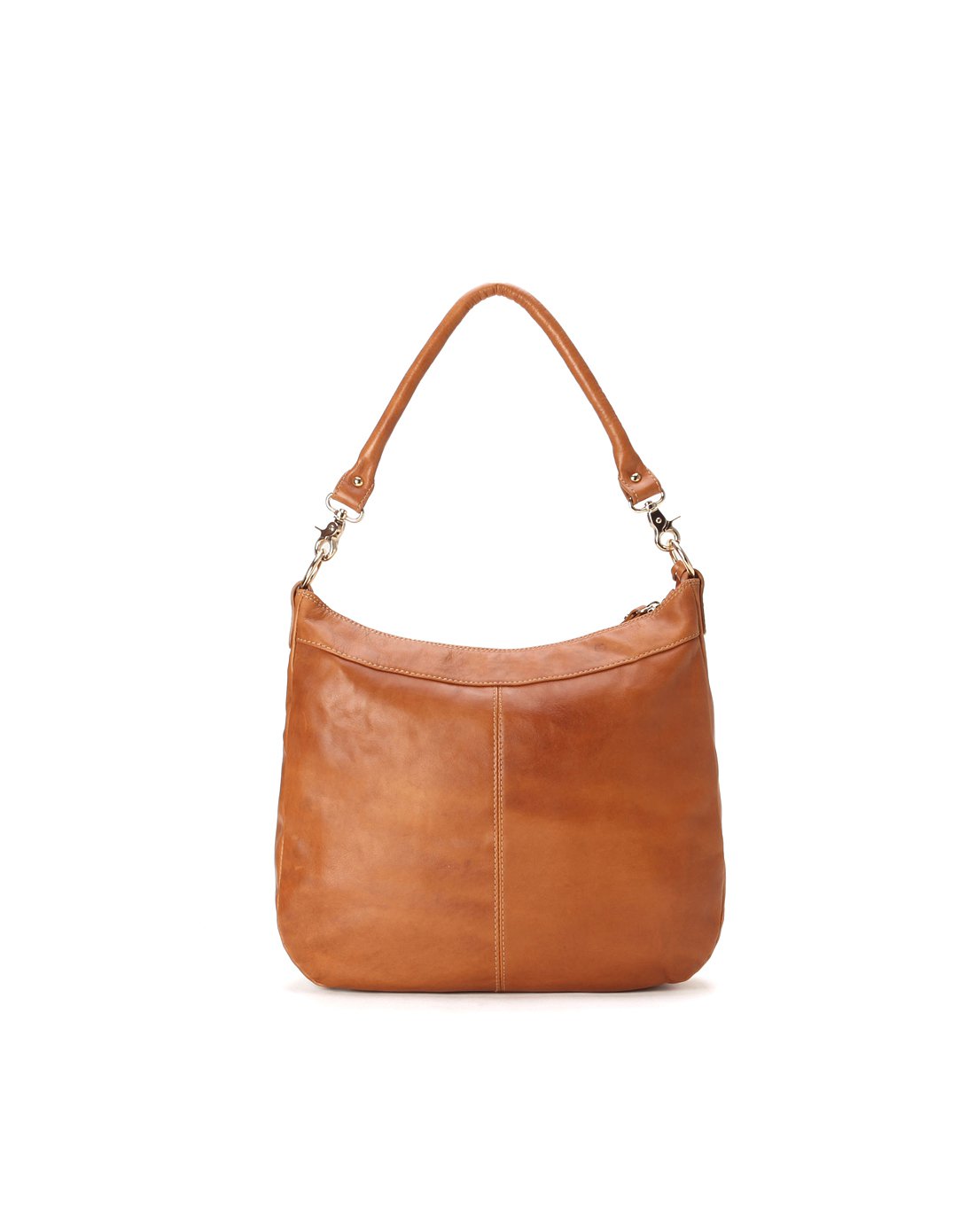 派高雁西班牙手工女款擦色皮纯色手提单肩包