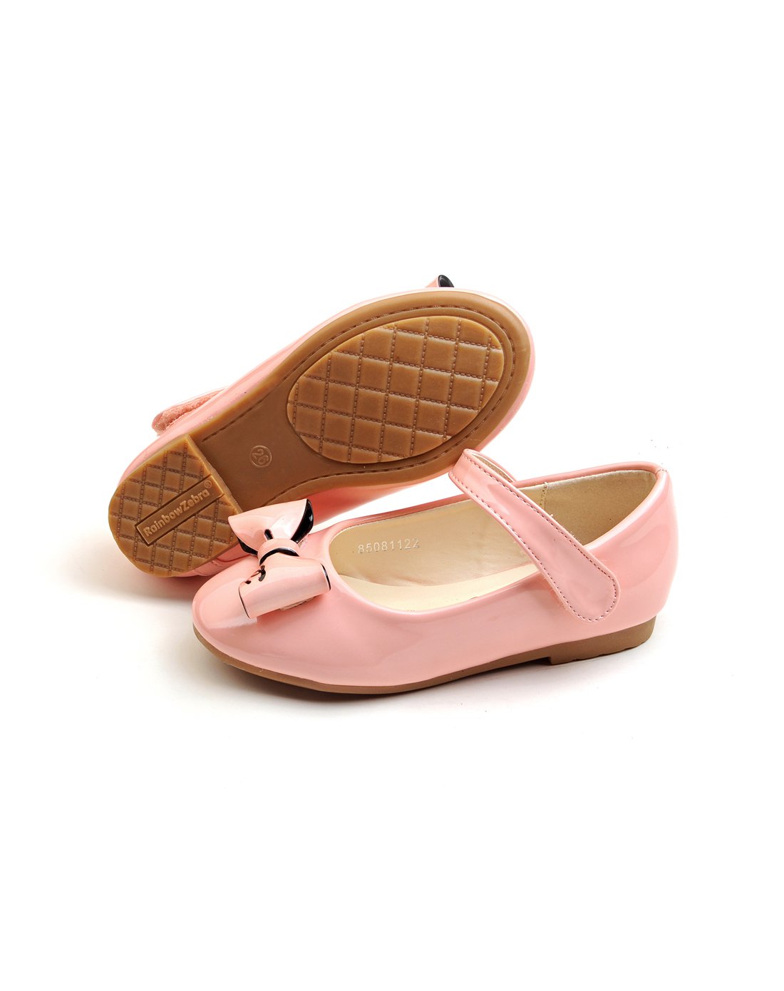 女童pu蝴蝶结公主鞋(3-11岁)粉色