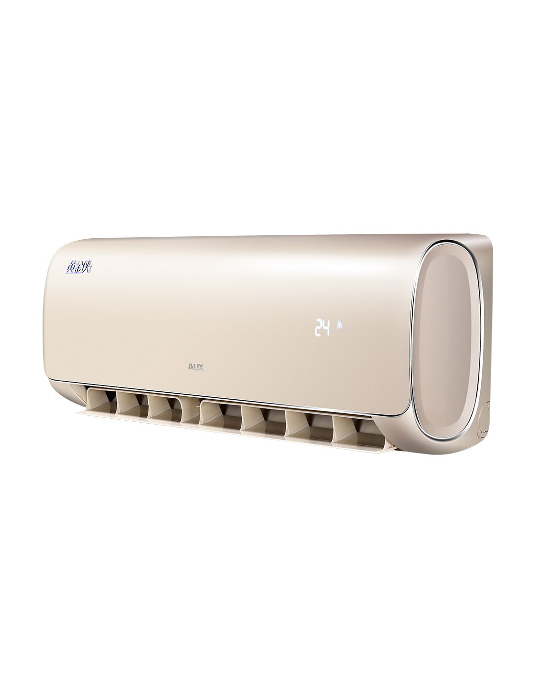 大1匹变频冷暖挂式智能云空调浅金色