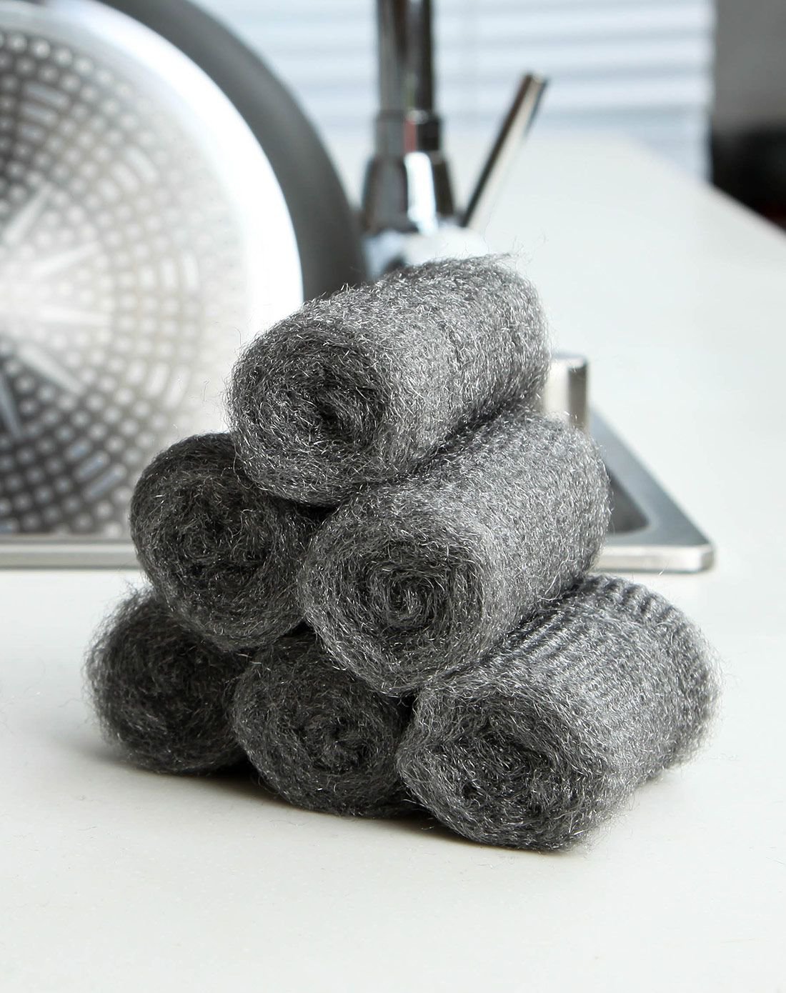 日本制一次性钢丝棉 可随意裁剪12枚入