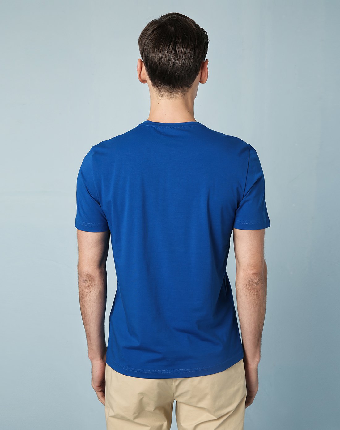 金利来gy goldlion时尚休闲男款中蓝短袖t恤tst0059-f1201-55_唯品会
