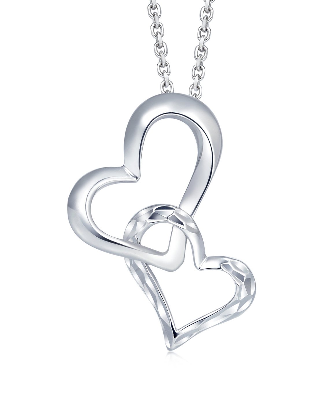 周生生pt950铂金心影吊坠 (不含项链)