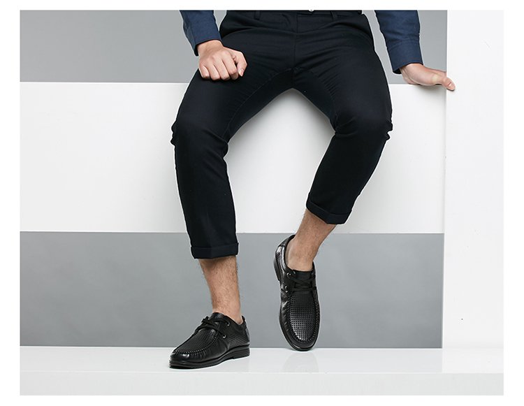 意尔康17新款真皮透气系带休闲打孔皮鞋7342zl97755w-10_唯品会