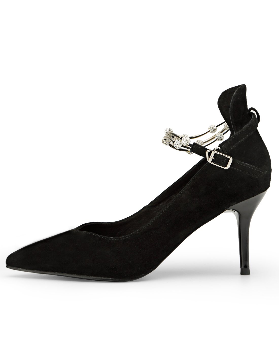 夏季上新-凯撒大帝caesar时尚女鞋专场 新品绑带镶钻细跟单鞋