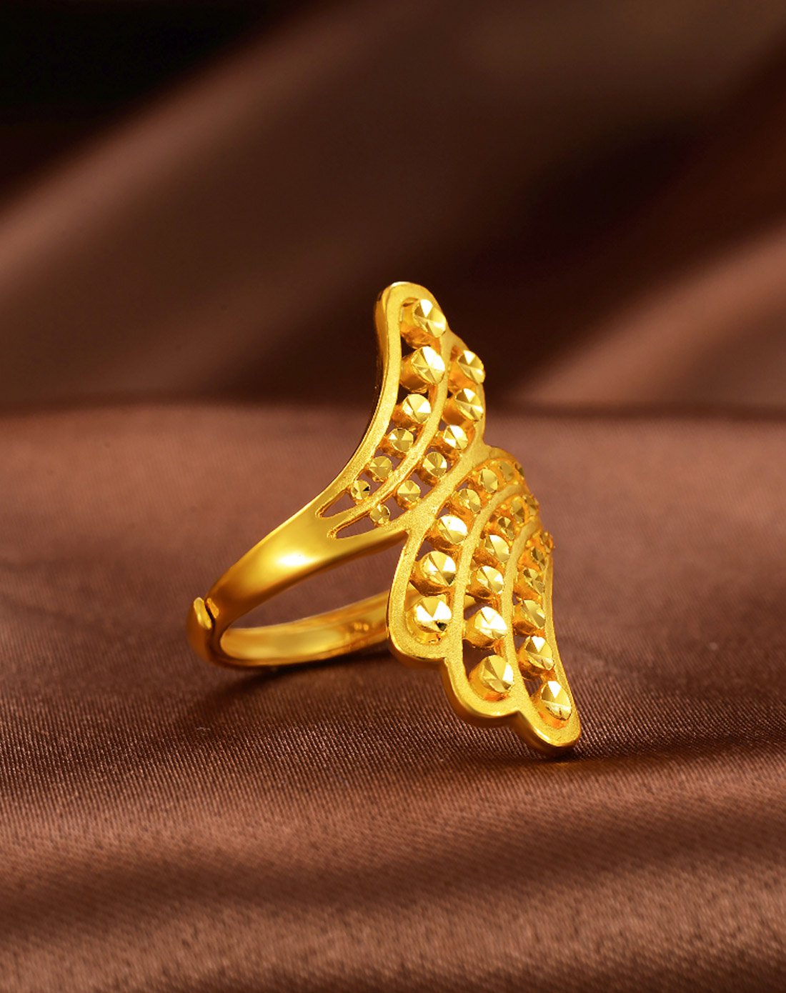 奢华凤尾足金9999活口戒指(计价)约7.48g