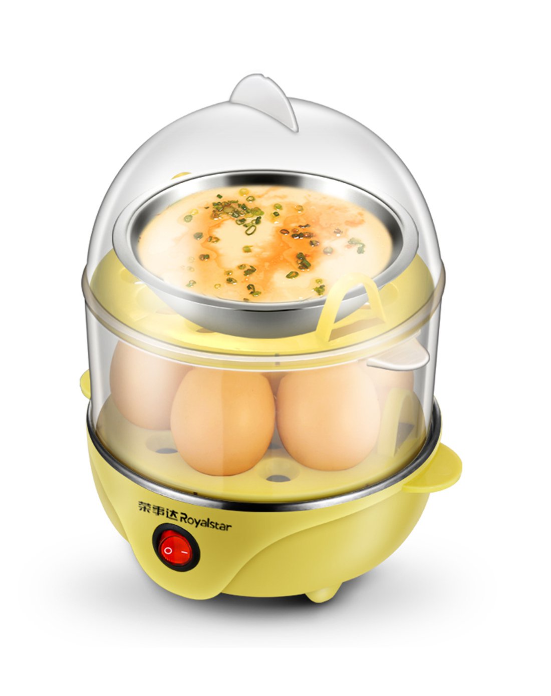 荣事达royalstar荣事达rd-q356家用双层不锈钢自动断电蒸蛋煮蛋器rd-q