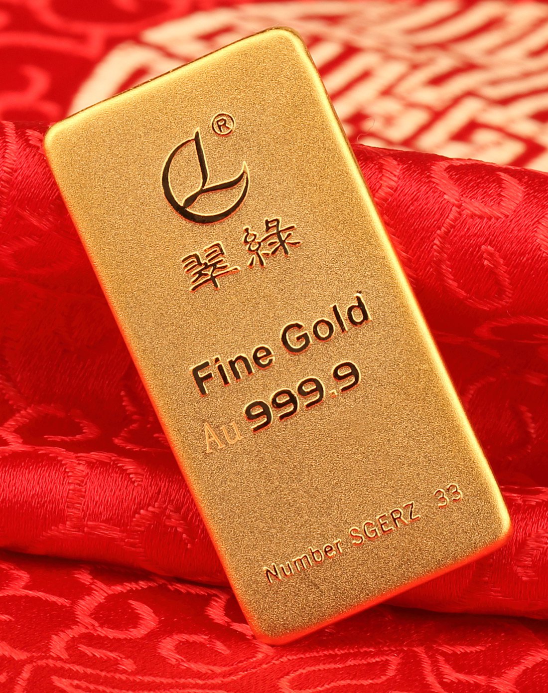 翠绿 足金999投资金条30g
