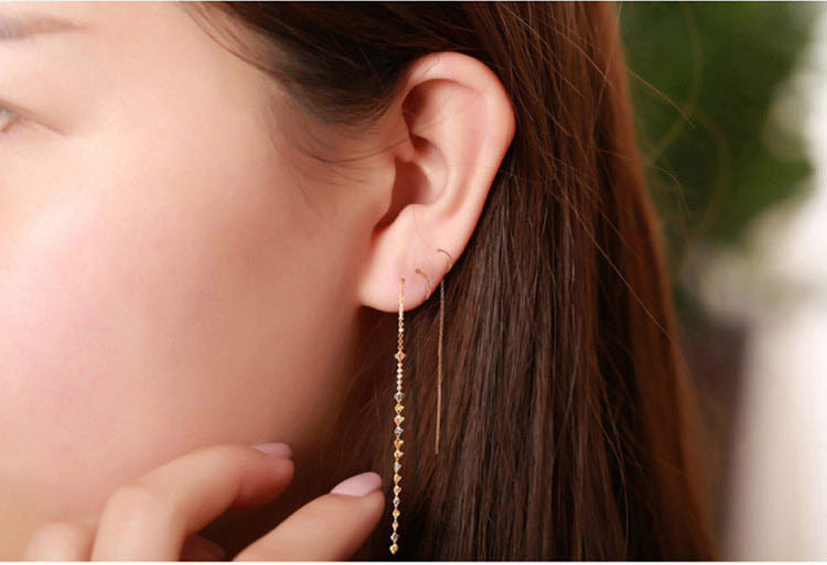 黛慕妮demone珠宝专场 黛慕妮 18k彩金耳线 品牌名