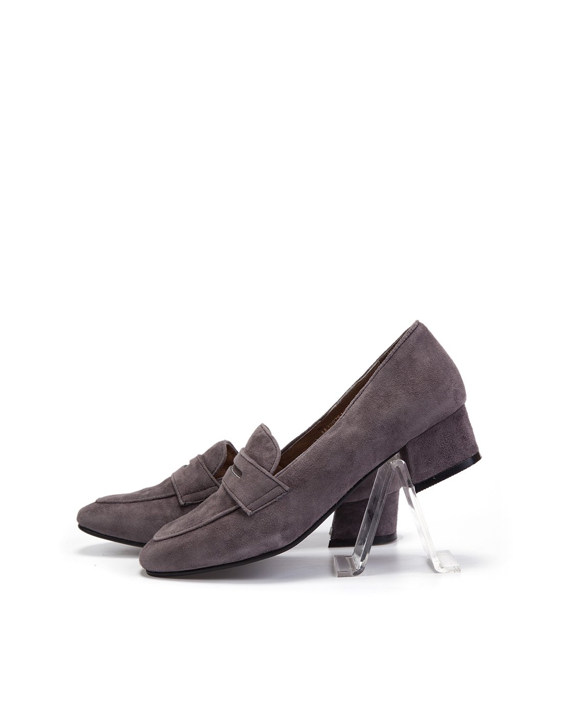 英国johnwhite商务休闲绒面矮跟浅口女浅口单鞋