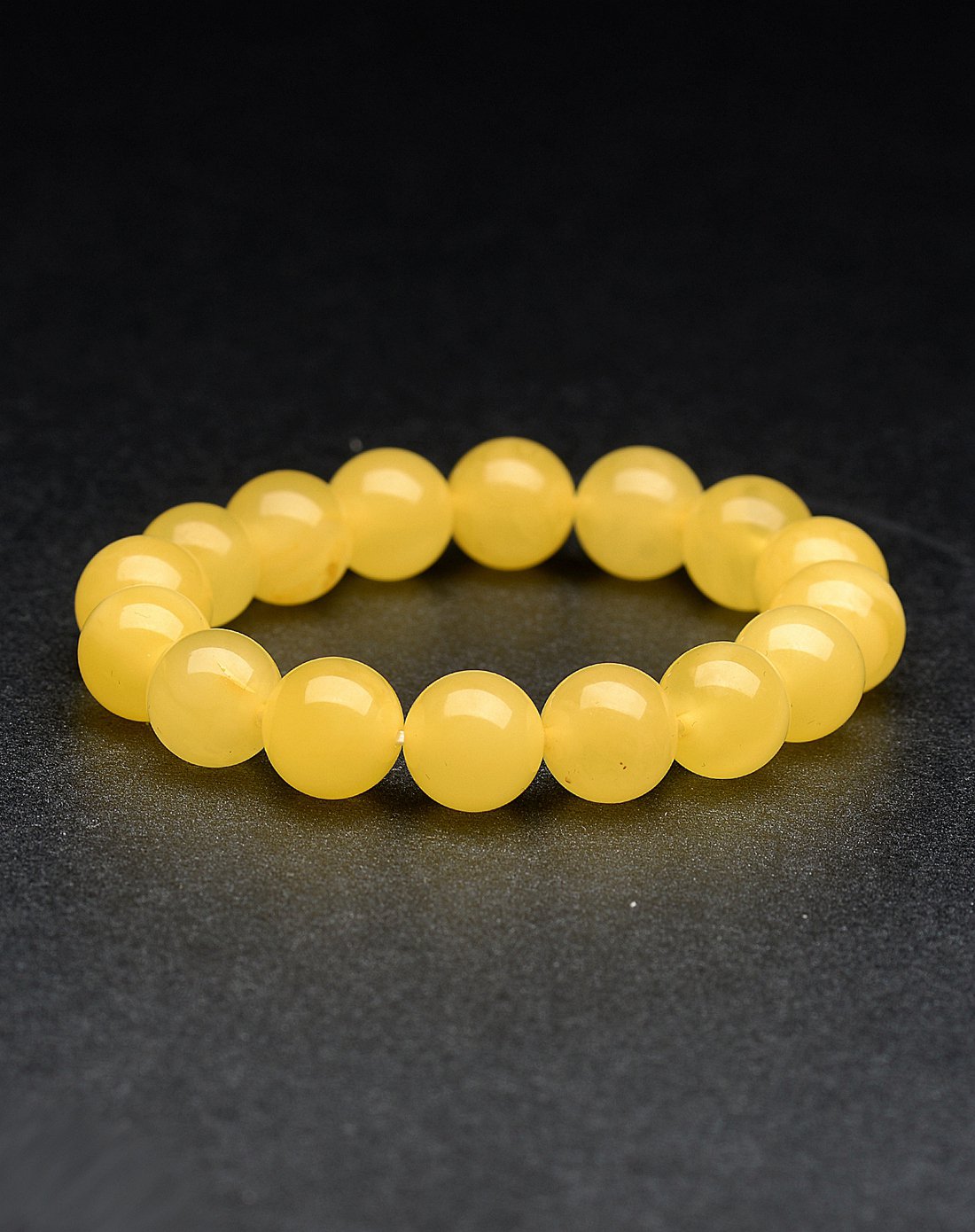 kimani 10mm天然柠檬黄蜜蜡手链如图