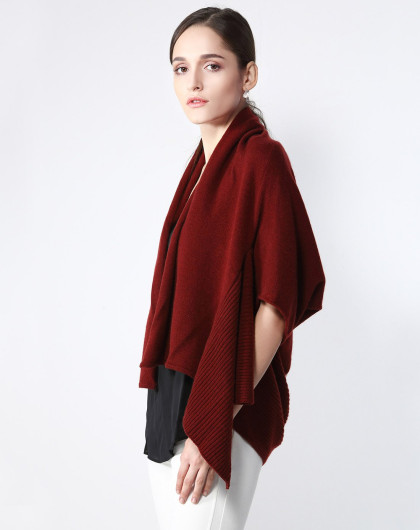 女式个性羊绒披衫