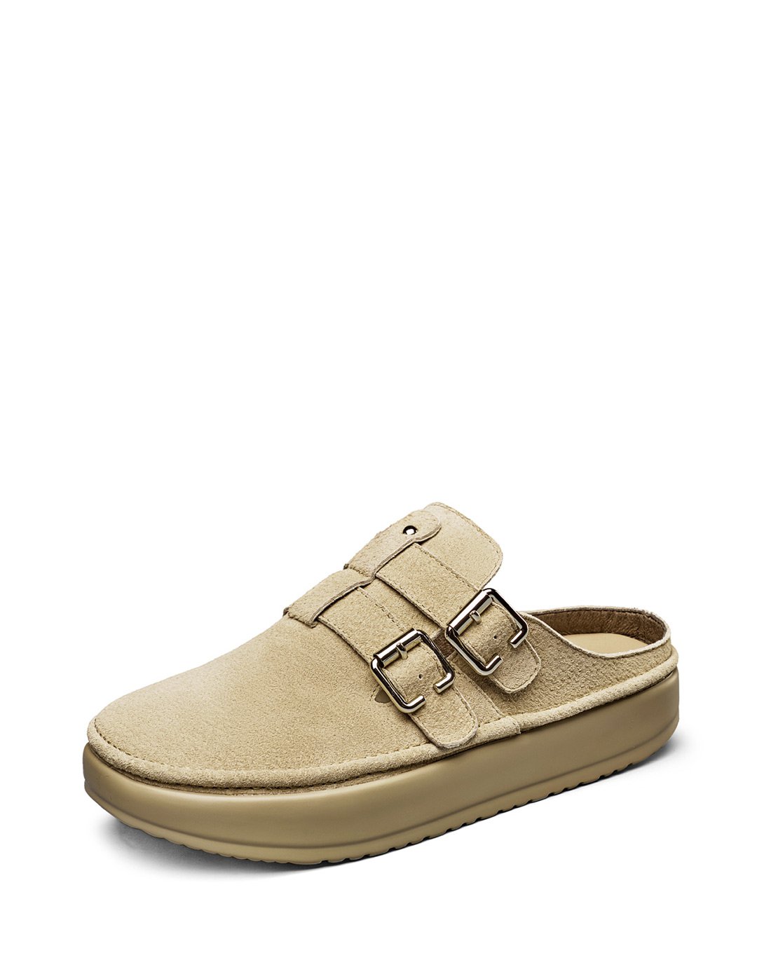 2017春季新品复古休闲猪皮革单鞋粉色