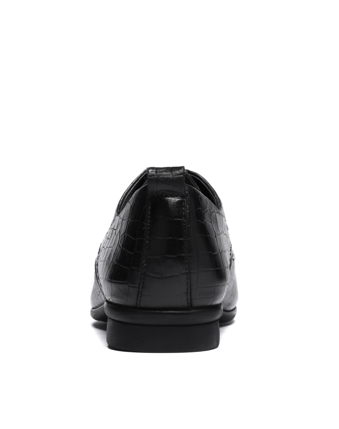 头层马田牛皮时尚商务男鞋黑色