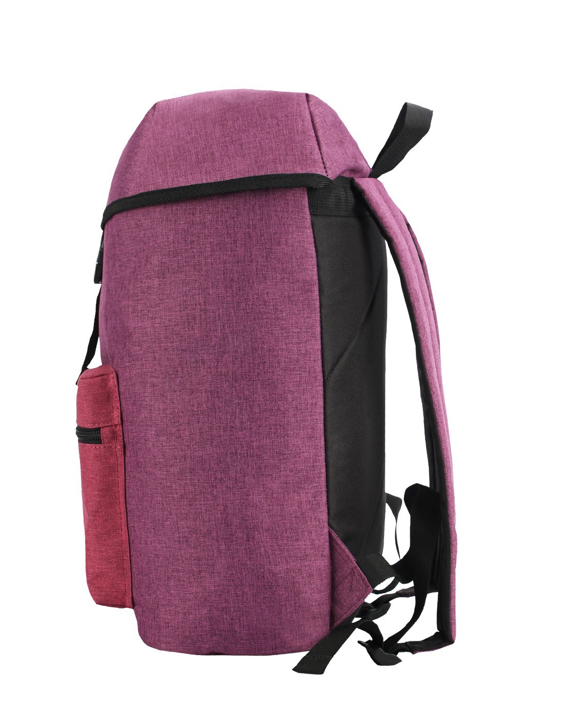 独特束口插扣式休闲双肩背包