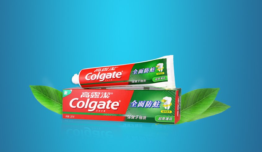 高露洁colgate 全面防蛀超爽薄荷牙膏250g