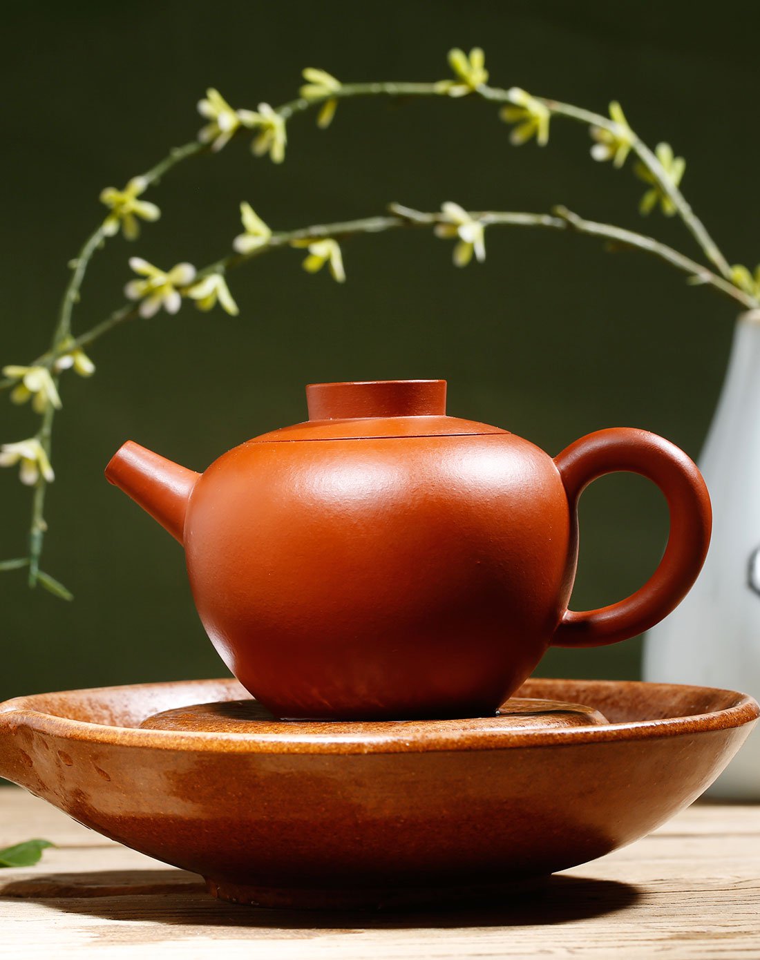 束氏 紫砂公道壶(红) 礼盒装详见图片