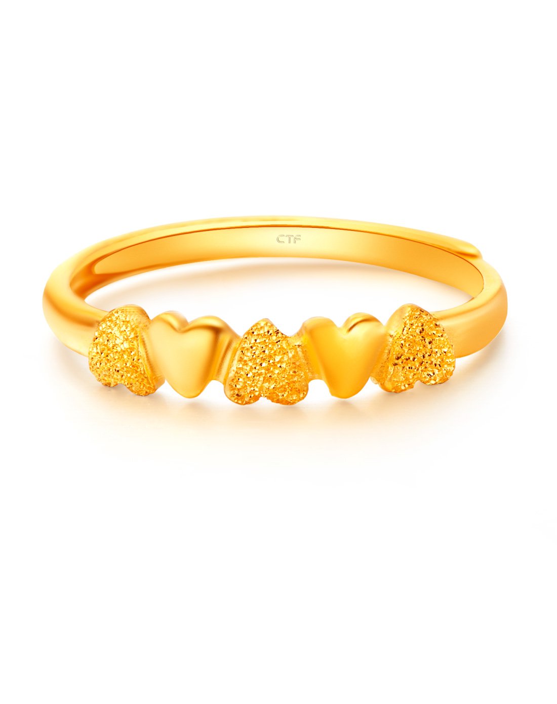 周大福 猜中你的心黄金戒指(计价)